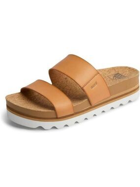 REEF Cushion Vista Hi Platform Sandals Women Vegan Leather Arch Support